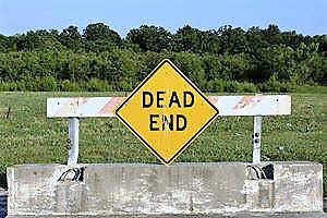 Dead end sign